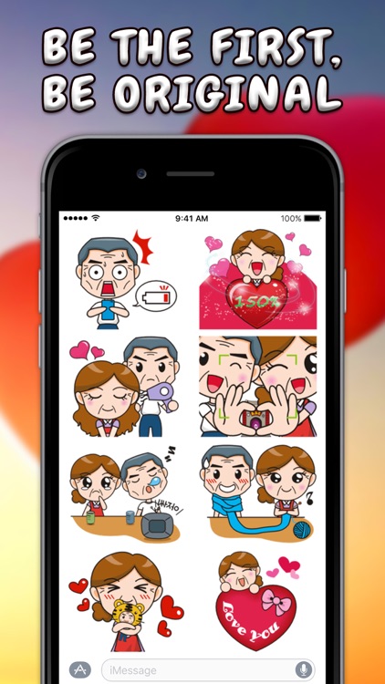 Old Couple Stickers