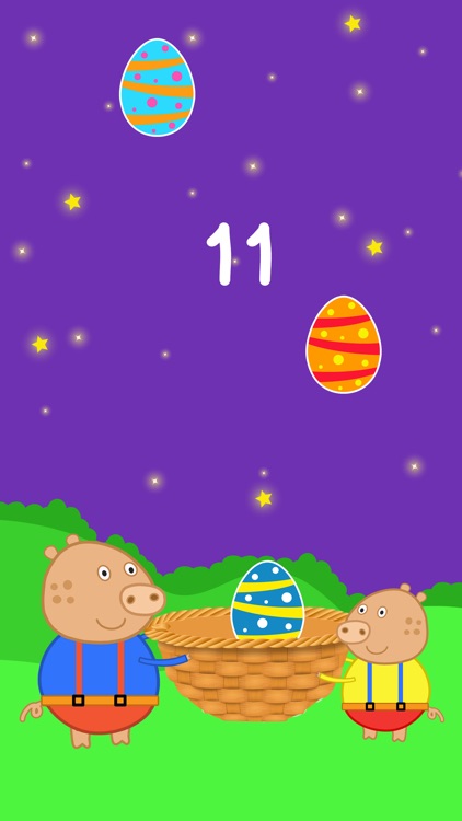 Baby Pig - Easter egg games for three years old