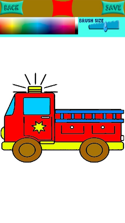 Kids Games Draw Fire Truck Coloring Pages Free