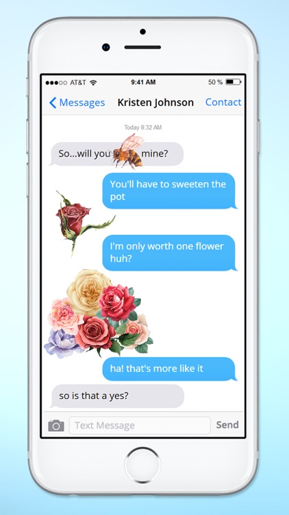 Send Roses Rose Stickers for iMessage