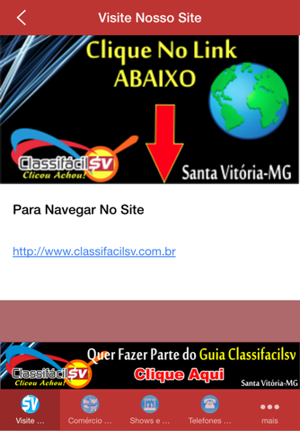 Guia Classifacilsv - Santa Vitória - MG screenshot 2