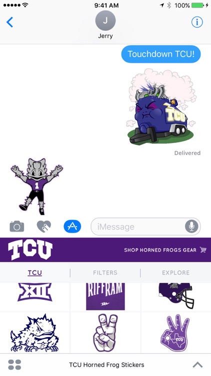 TCU Horned Frog Stickers