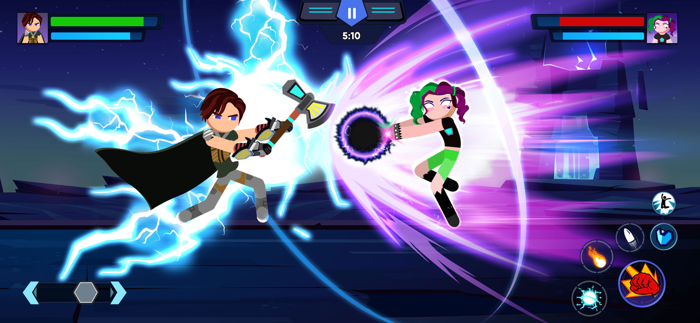 Stick Warriors Superhero Fight