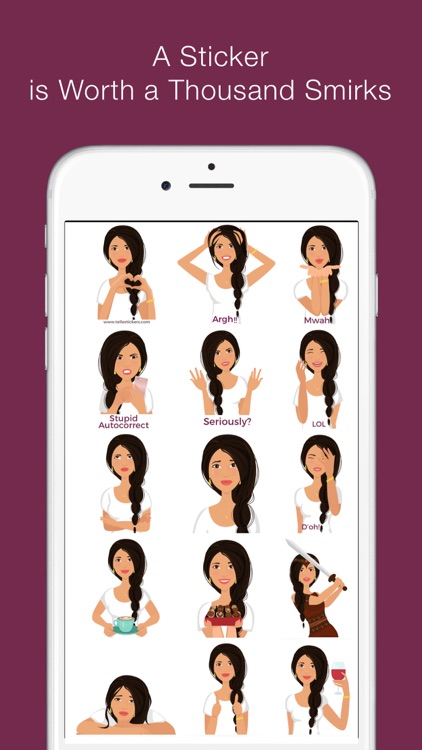 Telle-Lilly: Chic stickers for women & girl talk