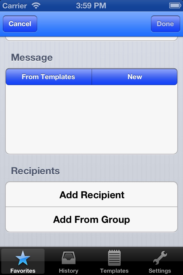 Quickie SMS screenshot 3