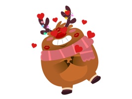 It's that time of year and our fluffy little friend Rudolph the Red Nose Reindeer is full of excitement for this Valentines season