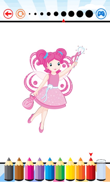 Fairy Princess Coloring Book - Art for Kid