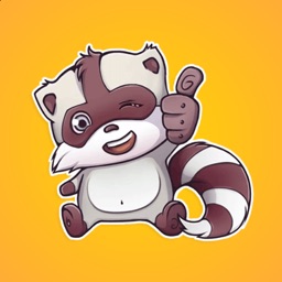 Raccoon Wants to Have Fun Stickers