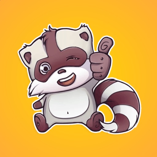 Raccoon Wants to Have Fun Stickers