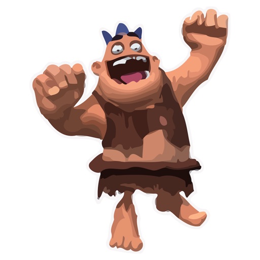 Funny Caveman Animated Stickers icon