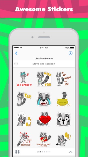 Steve The Raccoon stickers by Uladzislau Besarab(圖1)-速報App