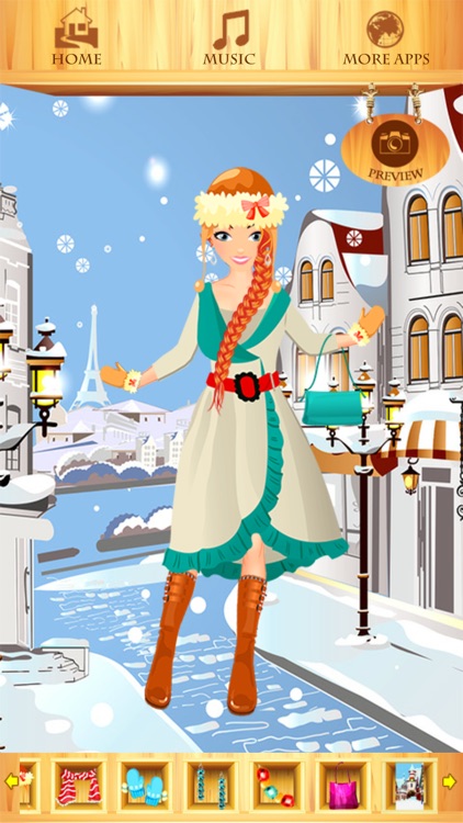 Winter Fashion Dress Up Games screenshot-3