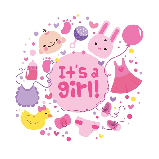 BABy GIRL Stickers for iMessage by APPBUBBLy