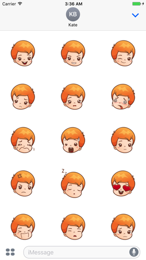 Sticker Me Orange Hair Boy(圖2)-速報App