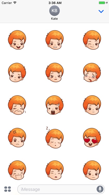 Sticker Me Orange Hair Boy