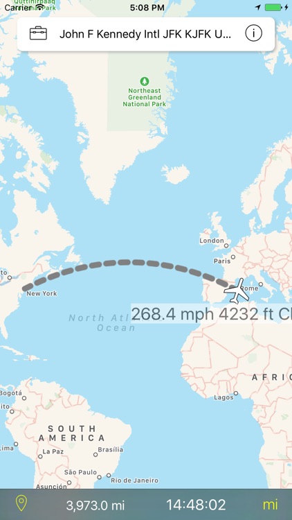 Flight Nav - Airplane mode GPS Tracker screenshot-3