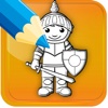 Hero Knight Games Coloring Book For Kids