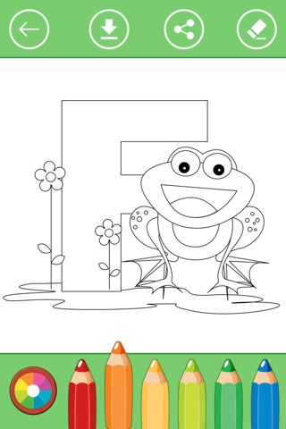 Kids learn alphabet with coloring book & drawing screenshot 4
