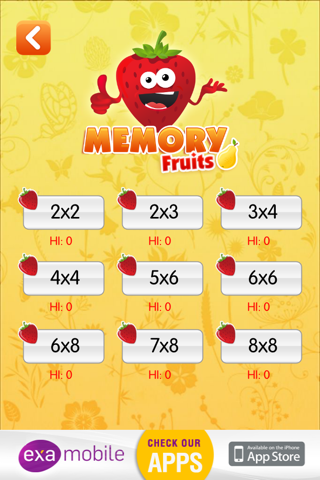Memory Fruits - Freemium Match Game - náhled