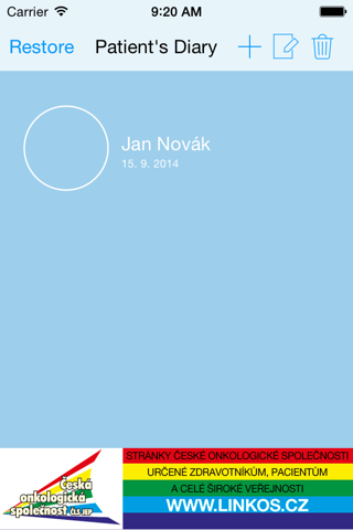 H-Book – osobní zdravotní záznamy - náhled