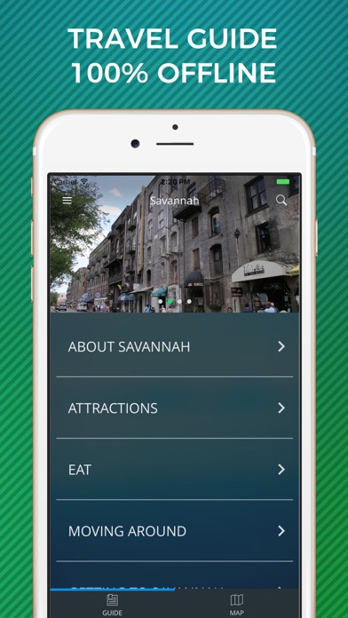 How to cancel & delete Savannah Travel Guide with Offline Street Map from iphone & ipad 1