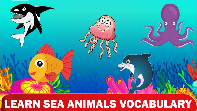 Coloring Sea Animal Vocabulary screenshot-3