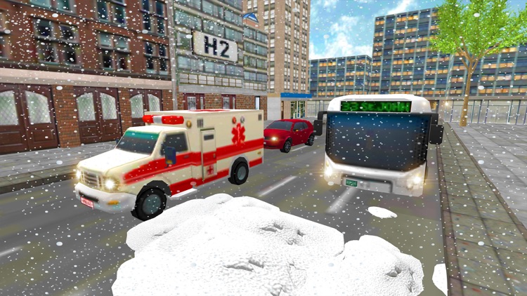 Snow Rescue Excavator Winter Crane 3D screenshot-3