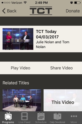 TCT - Live and On-Demand TV screenshot 2