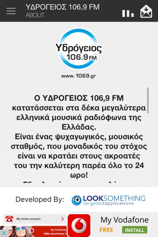 ΥΔΡΟΓΕΙΟΣ 106,9 FM screenshot 4