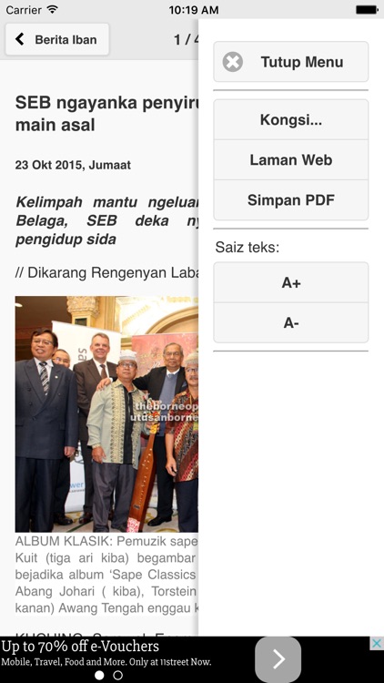 Utusan Borneo Online screenshot-3