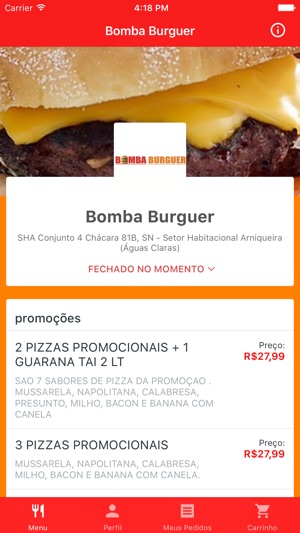 Bomba Burger Delivery