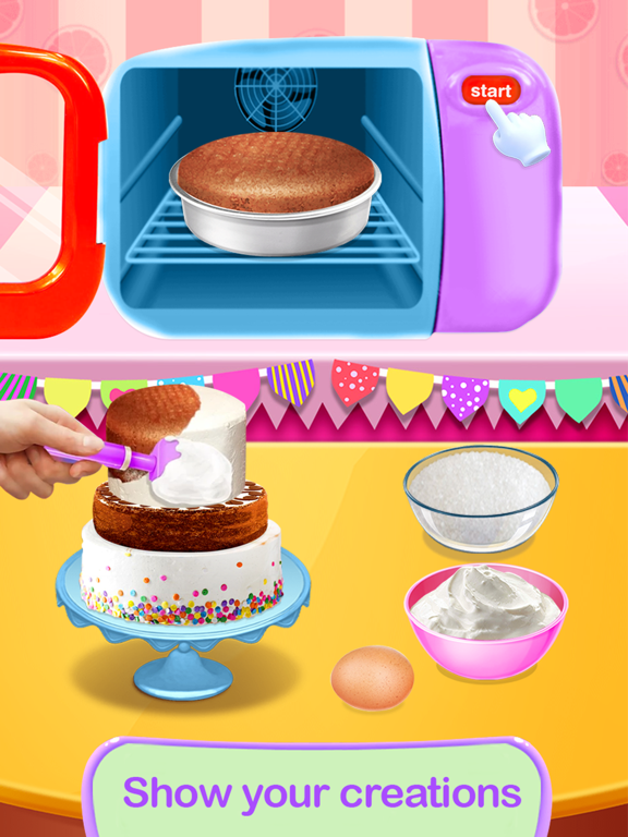 Girls Cake Maker Baking Games screenshot 4