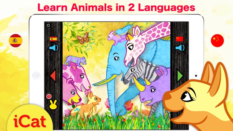 Learn Chinese & Spanish - Toddler & Kids Animals