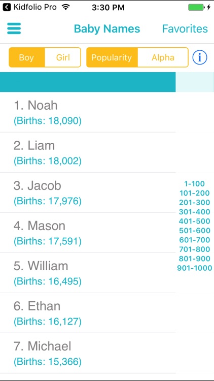 Baby Names by BabyBump Pregnancy screenshot-3