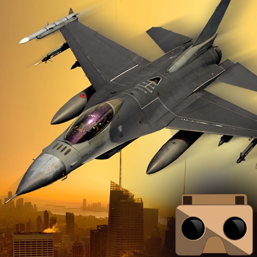 VRジェット戦闘機F-16 - レアルパイロットフライトシミュレーションとバーチャルリアリティで敵航