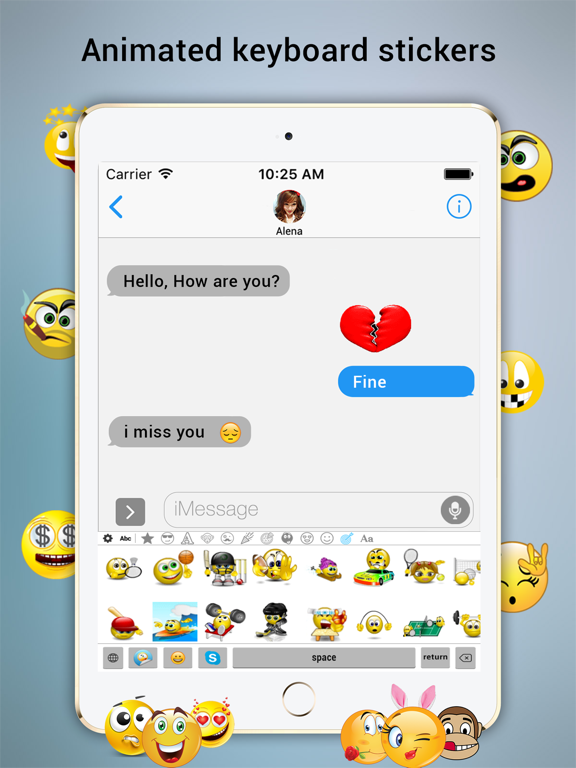 Screenshot #5 pour Kissmoji Free – Cool Fonts & Emoticon Art Keyboard
