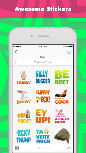 Yorkshire Emoji贴纸，设计：scottbroughton