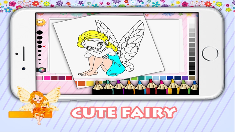 Mermaid & Fairy coloring pages free Game for Girls screenshot-4