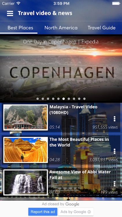 Discover Beautiful World Places via Video and News