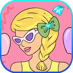 Coloring game for kids With fashion