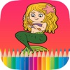 Mermaid Coloring Painting Book for Adults and Kids