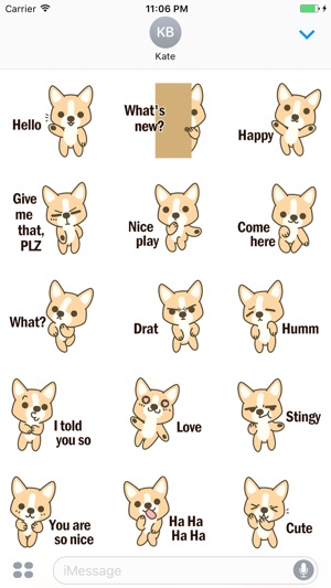 Benji The Little Happy Dog Stickers