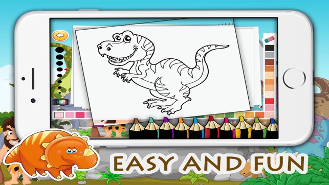 ‎Dinosaur coloring game activities for preschool #1 on the App Store