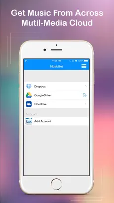 Screenshot 1 Music Get - Download & Streaming Player from Cloud iphone