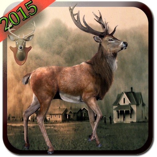 Deer hunting in Jungle Icon