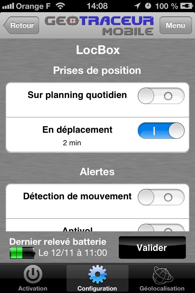 GEOTRACEUR Mobile screenshot 3