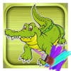 Preschool Crocodile Coloring Game For Kids
