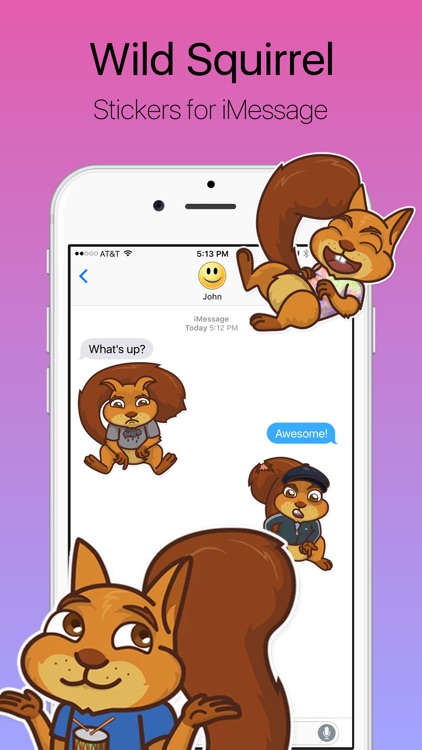 Wild Squirrel Stickers