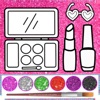 Glitter beauty coloring book