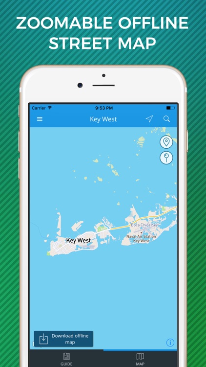 Key West Travel Guide with Offline Street Map